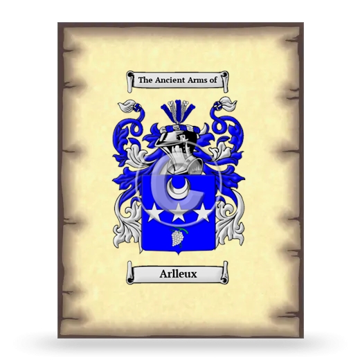 Arlleux Coat of Arms Print