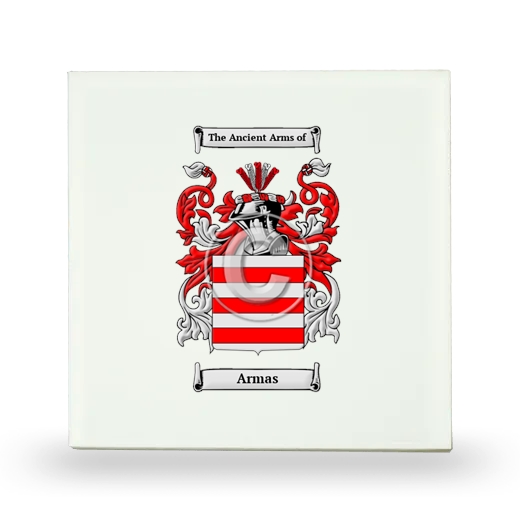 Armas Small Ceramic Tile with Coat of Arms
