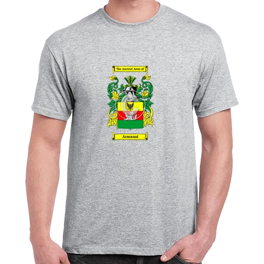 Armanni Grey Coat of Arms T-Shirt