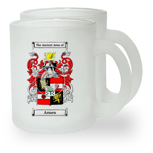 Armen Pair of Frosted Glass Mugs