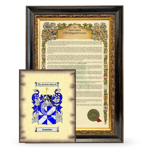 Arnwine Framed History and Coat of Arms Print - Heirloom