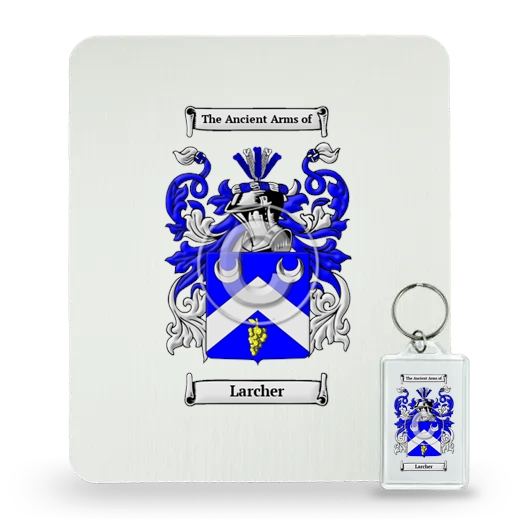 Larcher Mouse Pad and Keychain Combo Package