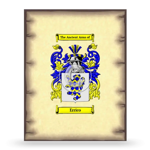 Errico Coat of Arms Print