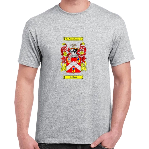 Arthur Grey Coat of Arms T-Shirt