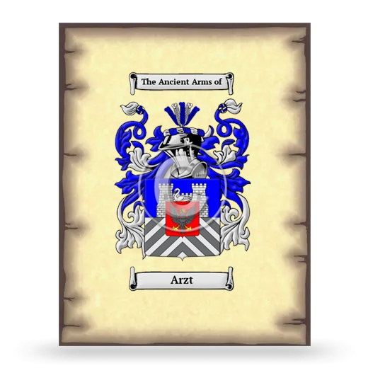 Arzt Coat of Arms Print