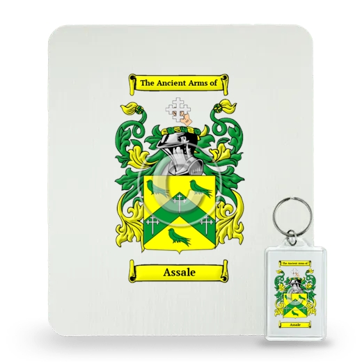 Assale Mouse Pad and Keychain Combo Package