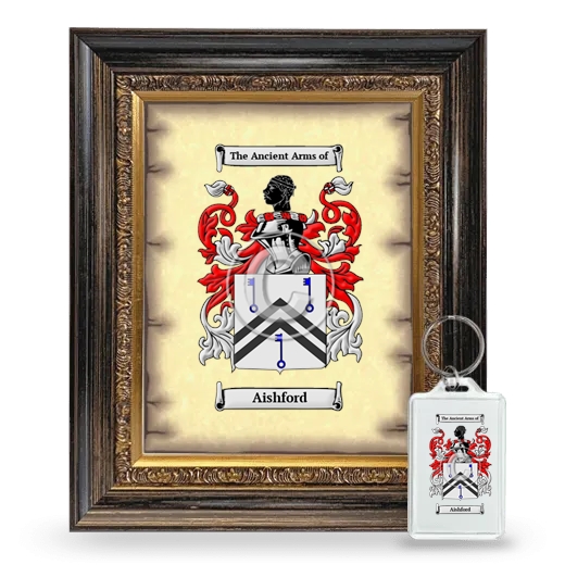 Aishford Framed Coat of Arms and Keychain - Heirloom