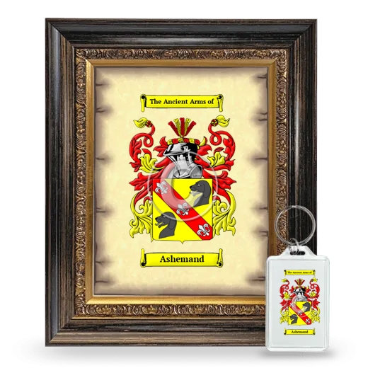 Ashemand Framed Coat of Arms and Keychain - Heirloom