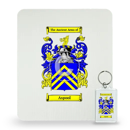 Aspool Mouse Pad and Keychain Combo Package