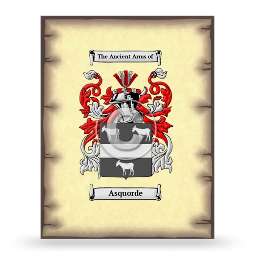 Asquorde Coat of Arms Print