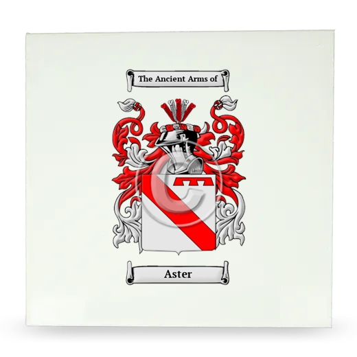 Aster Large Ceramic Tile with Coat of Arms