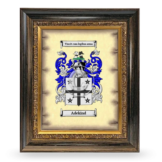 Adekind Coat of Arms Framed - Heirloom