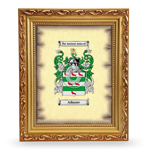 Admore Coat of Arms Framed - Gold