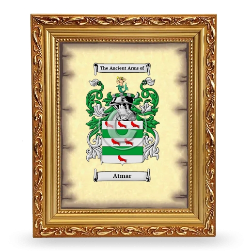 Atmar Coat of Arms Framed - Gold