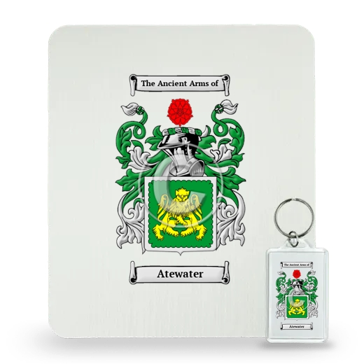 Atewater Mouse Pad and Keychain Combo Package