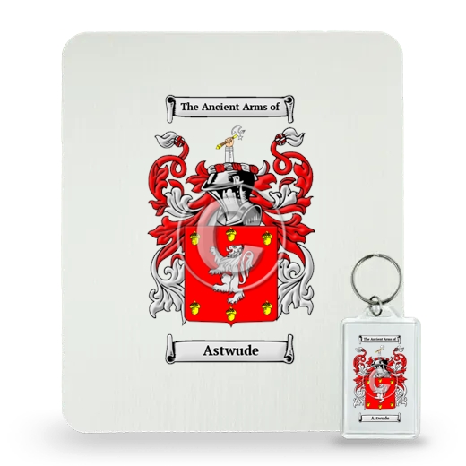 Astwude Mouse Pad and Keychain Combo Package