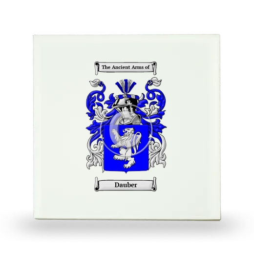 Dauber Small Ceramic Tile with Coat of Arms