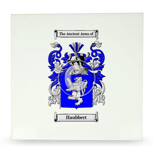 Haubbert Large Ceramic Tile with Coat of Arms