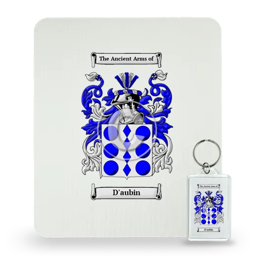 D'aubin Mouse Pad and Keychain Combo Package