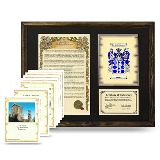 Oblin Framed History And Complete History- Brown