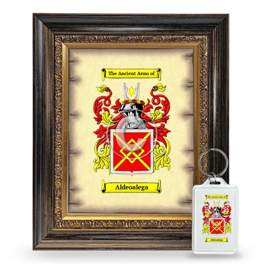 Aldeoalega Framed Coat of Arms and Keychain - Heirloom