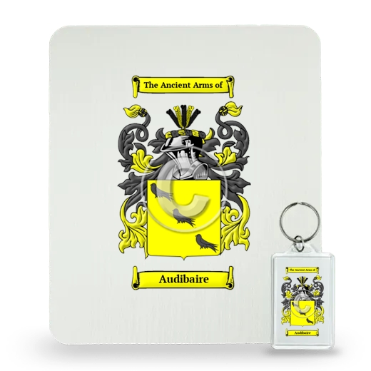 Audibaire Mouse Pad and Keychain Combo Package