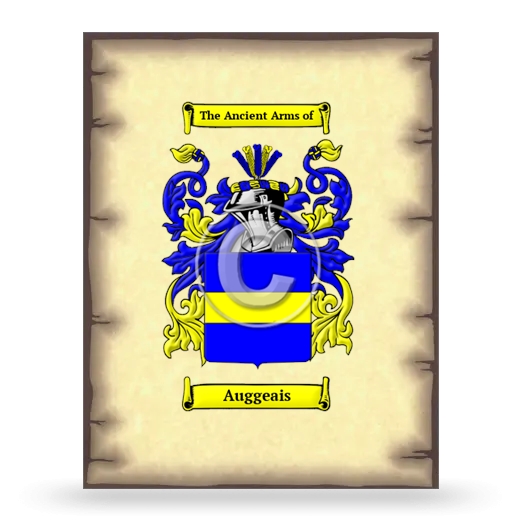 Auggeais Coat of Arms Print