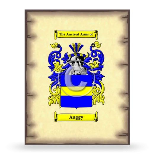 Auggy Coat of Arms Print