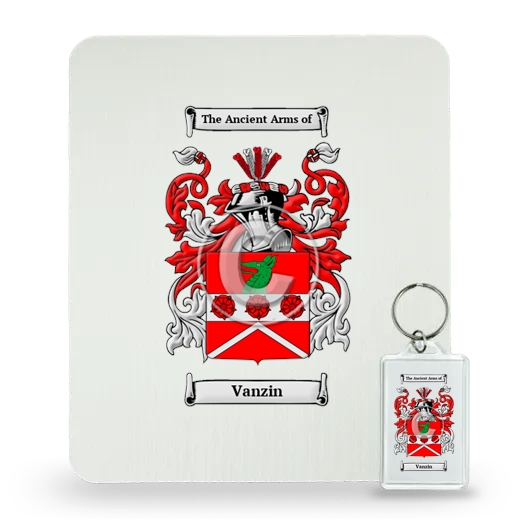 Vanzin Mouse Pad and Keychain Combo Package