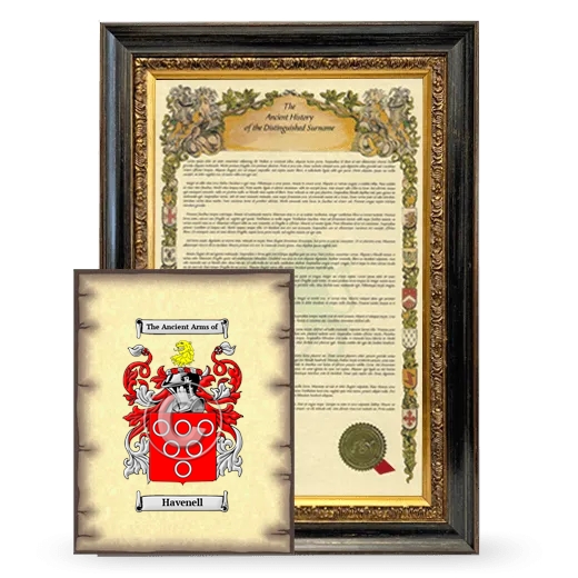 Havenell Framed History and Coat of Arms Print - Heirloom