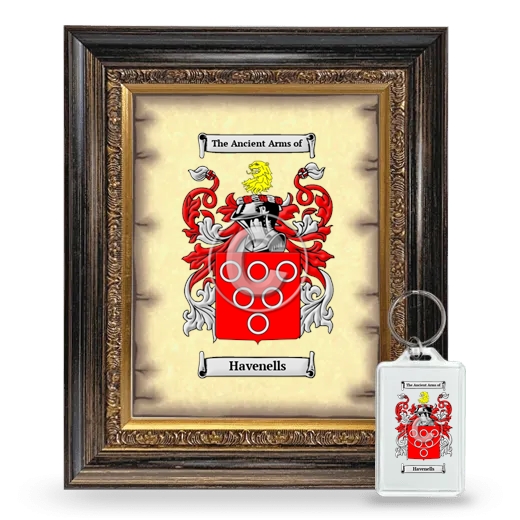 Havenells Framed Coat of Arms and Keychain - Heirloom