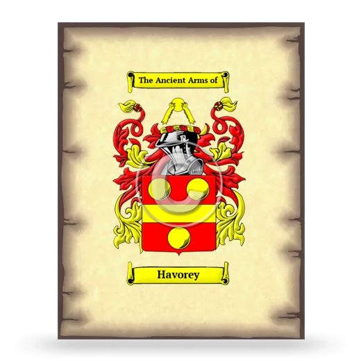 Havorey Coat of Arms Print