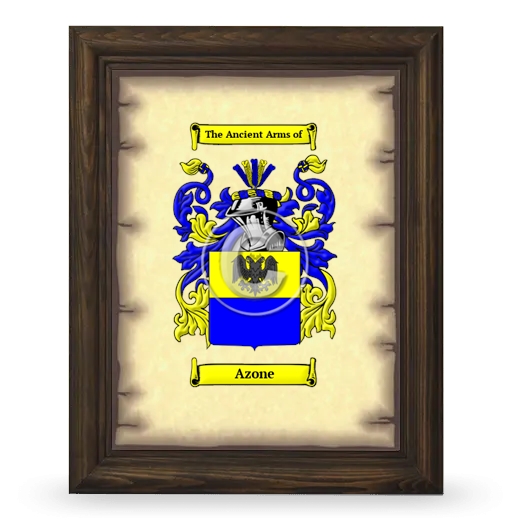 Azone Coat of Arms Framed - Brown