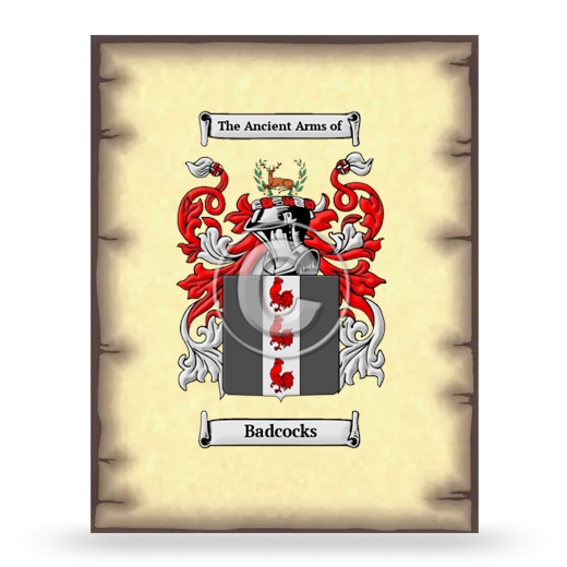 Badcocks Coat of Arms Print