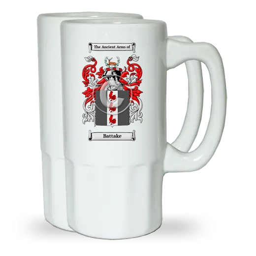 Battake Pair of Beer Steins