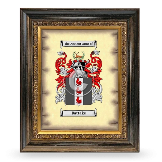 Battake Coat of Arms Framed - Heirloom