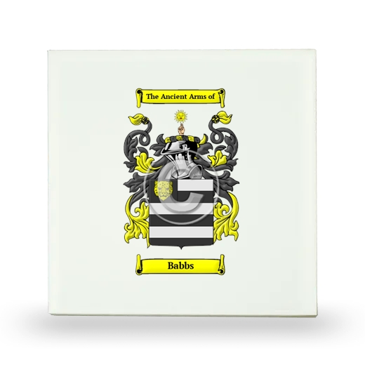 Babbs Small Ceramic Tile with Coat of Arms