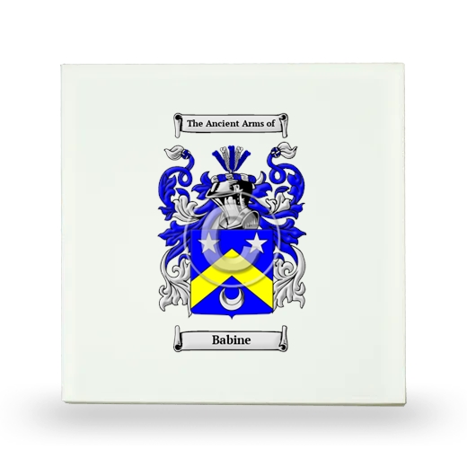 Babine Small Ceramic Tile with Coat of Arms