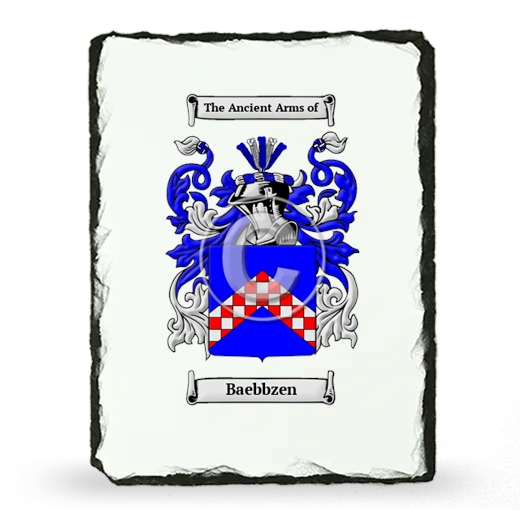 Baebbzen Coat of Arms Slate