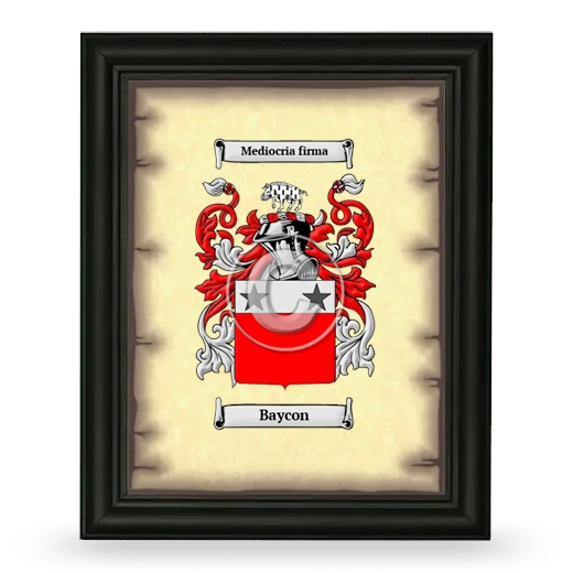 Baycon Coat of Arms Framed - Black