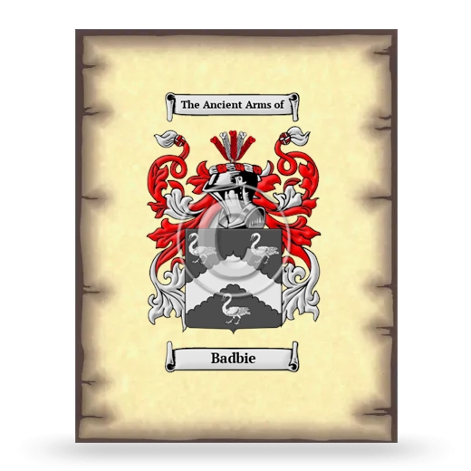 Badbie Coat of Arms Print