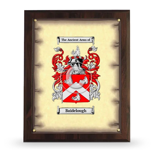 Baidelough Coat of Arms Plaque