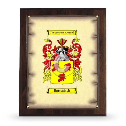 Battenitch Coat of Arms Plaque