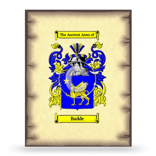 Badde Coat of Arms Print