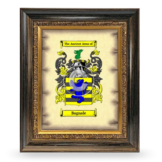 Bagnale Coat of Arms Framed - Heirloom