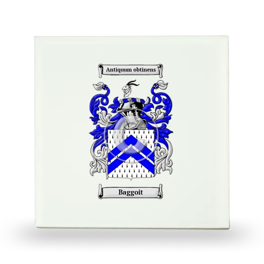 Baggoit Small Ceramic Tile with Coat of Arms