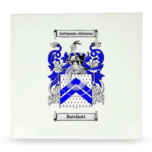 Batchott Large Ceramic Tile with Coat of Arms