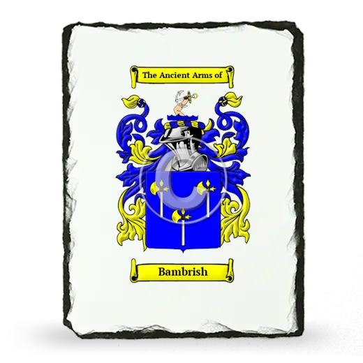 Bambrish Coat of Arms Slate