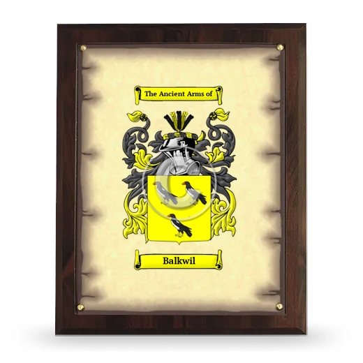 Balkwil Coat of Arms Plaque