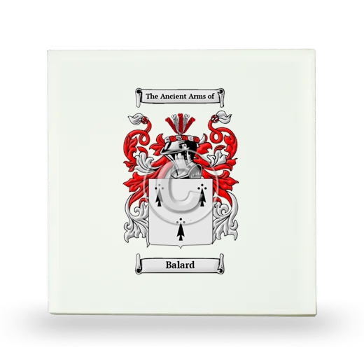 Balard Small Ceramic Tile with Coat of Arms